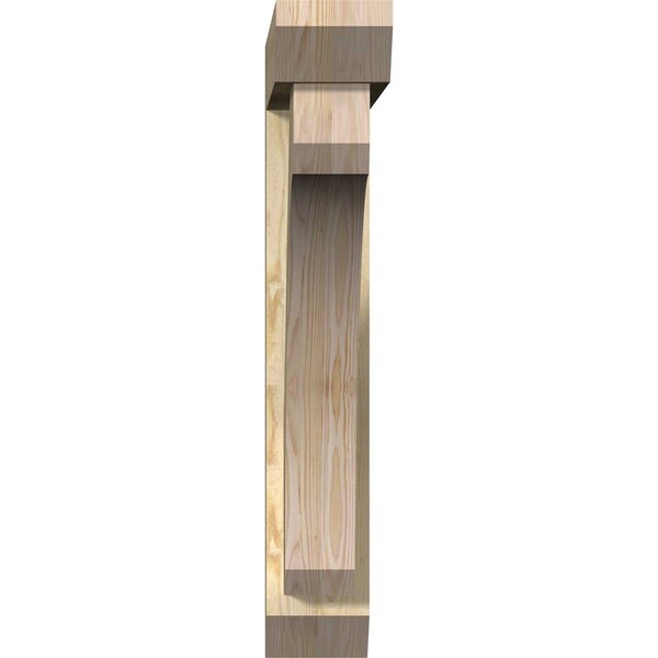 Legacy Slat Rough Sawn Bracket W/ Offset Brace, Douglas Fir, 6W X 30D X 36H